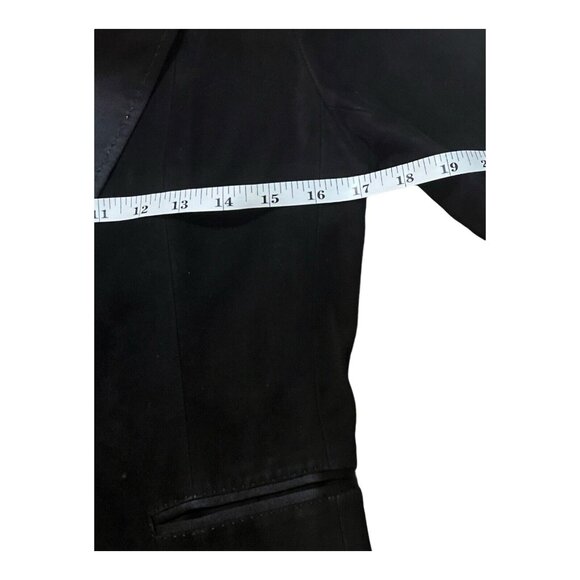 Coach 1941 Lambskin Suede Silk Lining Tuxedo Style Women's Blazer Jacket Size 8 - Picture 8 of 12